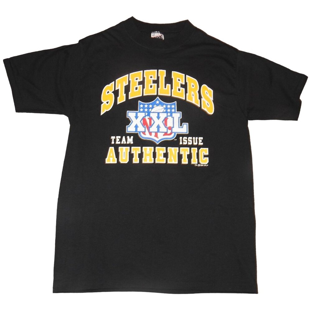 Vintage 1993 Pittsburgh Steelers BIKE Single Stitch T-Shirt Large Made in USA